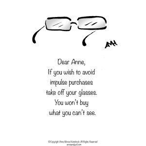 eyeglasses drwing Anne and God poetry
